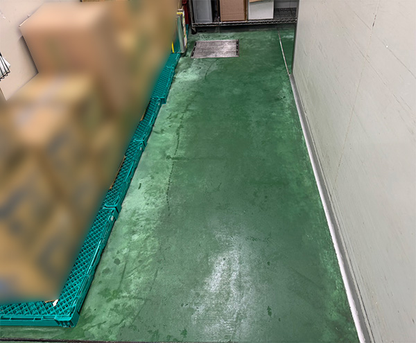 床クリーニング後